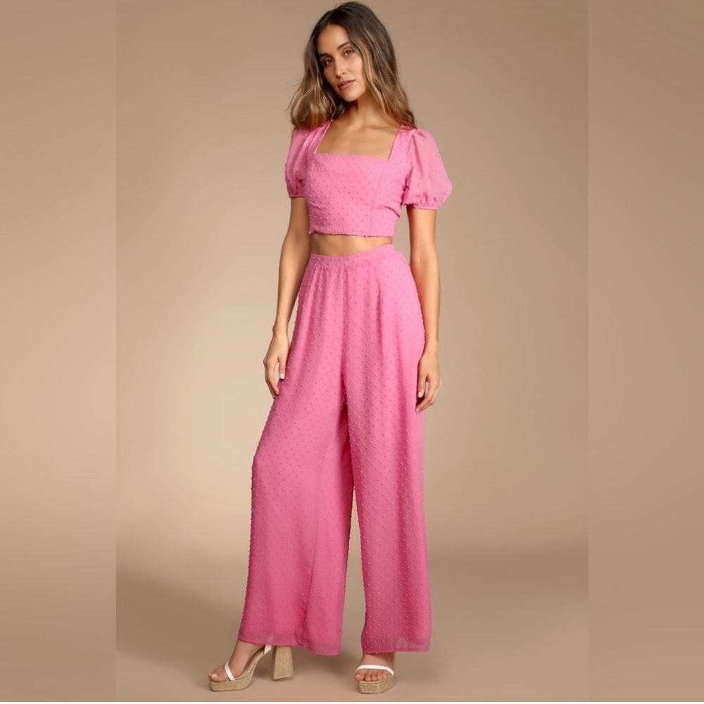 Lulus Pink Two Piece Set